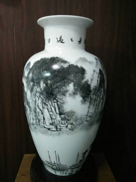 趙國學瓷器花瓶作品《104》